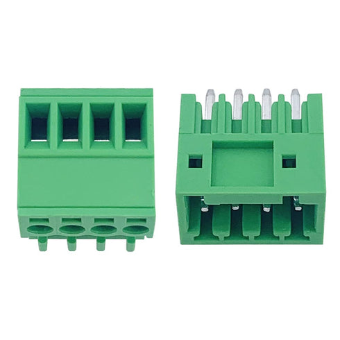 5Set 4-Pin 125V 4A 2.54mm 0.1" Pitch PCB Mount Screw Terminal Block Connector for 26-18AWG Cable