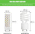 GU24 LED Light Bulb, 4000K Neutral White, High Brightness for Bathroom Ceiling Fan, 13W, 2pcs, Not Dimmable
