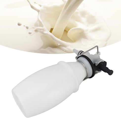 GIFTER PP Milk Sampling Bottle with Stainless Steel Clip Easy Cleaning Sealing Multifunctional Dairy Farm Sampler