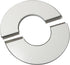 2pcs Stainless Steel Wall Split Flange, Round Escutcheon Plate Wall-mounted Water Pipe Cover for 22mm Diameter Pipe