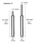 9.7" to 13.7" Long Adjustable Gas Lift Cylinder Tube for Office Chair Stool Replacement Parts,Heavy Duty Hydraulic Pneumatic Cylinder Shock Piston (4"Stroke)