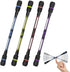 XIANNV 4 Pcs Spinning Cool Pens, Stationery Set for Girls Boys Kids Teens, Black Ink, 0.5 mm