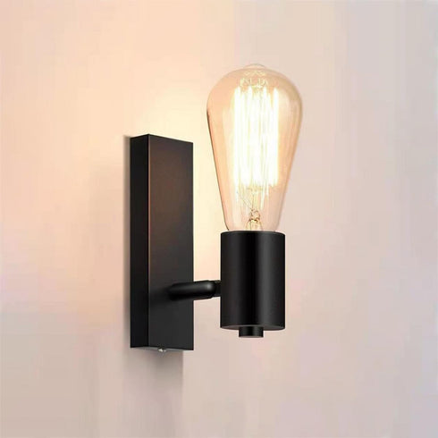 Bulb ABOOFAN Retro Iron Wall Sconce Bedside Wall Light for Living Room Fixture Without