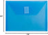 JAM PAPER Plastic Envelopes with Hook & Loop Closure - Index, 5 1/2 x 7 1/2, Blue, 12/Pack
