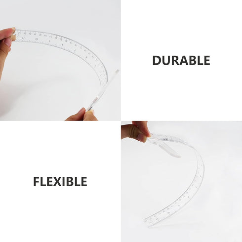 Junior T-Square Plastic Transparent T-Ruler 30cm/12 Inch for Drafting & Art Framing, 1pc