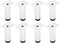 Luxshiny 8pcs Adjustable Round Metal Furniture Legs White, Height Adjustable Replacement Sofa