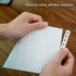 FirstZi Half Sheet 3 Part Carbonless Computer Paper, 9.5"x5.5", 666 Sets for Dot Matrix Printer, 3 Color