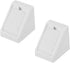 Boxonly 90 2 50Pcs Shelf Cabinet Door Degree Plastic Corner Braces Holes Angle Bracket, White
