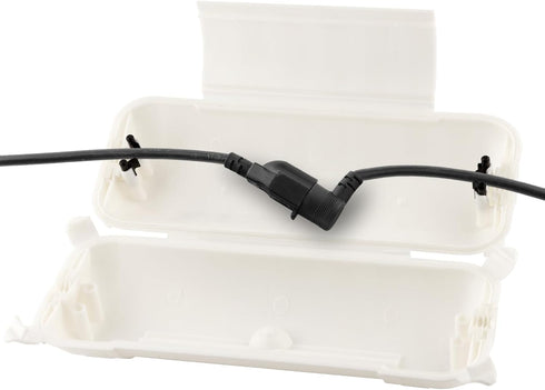 RESTMO Outdoor IP44 Waterproof Connection Box, Weatherproof Electrical Extension Cord Cover for Holiday Decorations