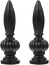 2pcs Lurrose Lamp Finial Lamp Cap Knob Lamp Shade Lamp Decoration for Table Floor Lamps (Black) Small Lamp Shade