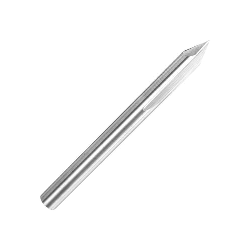 60 1/8" 0.2mm 2 HARFINGTON V Groove Router Bit Degree Shank Tip Carbide CNC Engraving V Router Bits with Flutes CNC