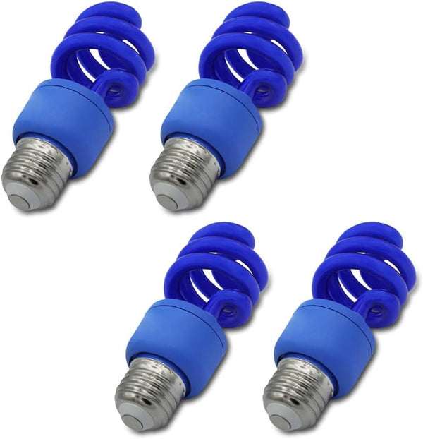lumenivo 13W Spiral CFL Blue Fluorescent Bulb Colored Fluorescent Light Bulb for