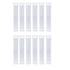 Honbay 12pcs 10ml Plastic Test Tubes, Screw Cap Vial Container with White Seal Cap