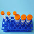 Test Tube Rack, Centrifuge Tube Holder (2 Pack - Blue and Orange) for 10ml, 15ml, 50ml, Detachable