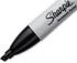 Sanford 38201 5.3mm Dozen Sharpie Permanent Marker Chisel Tip Black