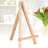 Tofficu 10pcs Wooden Art Easel Tabletop Mini Easel Stand for Home Decoration, Lock and Key Charms, Bamboo Pine
