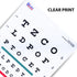 Snellen Chart with Red Green Lines - 10 Feet