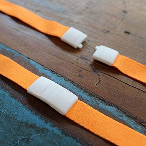 Specialist ID 6 Pack Neon Lanyards - Premium Bright Color with Single Swivel Hook & Breakaway Clasp