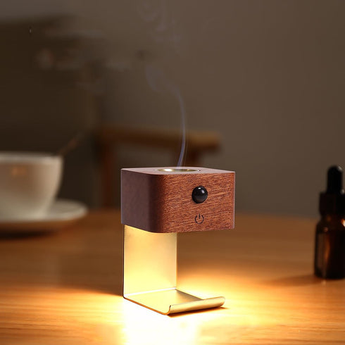 HBCIDC Motion Sensor Night Light with Desktop Wall Mounted Essential Oil Diffuser Perfect