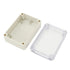 YXQ 3.27x2.28x1.3inch Clear Cover Junction Box IP65 Waterproof Dustproof ABS Enclosure Cable Project Case (83x58x33mm-3pcs)