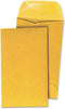 Universal UNV35303 Kraft Coin Envelopes - Round Flap | 3.5 in. x 6.5 in. | Light Brown | 500/Box