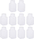 PATIKIL 12 Pcs 60ml Reagent Bottles, HDPE Wide Mouth Round Bottles with Screw Cap for Lab Storage