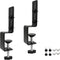 Desk Clamp 2Pcs, Pegboard Fixing Bracket for Desktop Accessories, Metal Organizer Bracket, Black