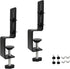 Desk Clamp 2Pcs, Pegboard Fixing Bracket for Desktop Accessories, Metal Organizer Bracket, Black