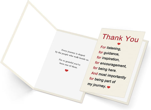 FANCYLUCKY Thank You Card, Appreciation Card for Teachers Mentors Colleagues Friends Family, Thank You Gifts for Women