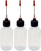 3-2oz Plastic Squeeze Bottles, 1.5" Stainless Applicators