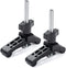 POWERTEC 71661 Mini T Track Hold Down Clamps, 3-3/4 x Reinforced Plastic Clamps, 2 PK