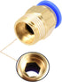 uxcell 10pcs Straight Pneumatic Push to Quick Connect Fittings, G3/8 Male x 10mm Tube OD