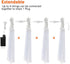 JJGoo Christmas Lights Meteor Shower Rain Lights, 10 Tube 240 LEDs Icicle Lights for Xmas Halloween Party Decor