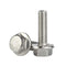 M6 x 60mm Flanged Hex Head Bolts, Stainless Steel A2, DIN 6921, 10 PCS