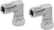 (2-PACK) 1501-04-04 Hydraulic Hose Adapter Fitting - 1/4" Male × 1/4" Female Swivel 90° Elbow