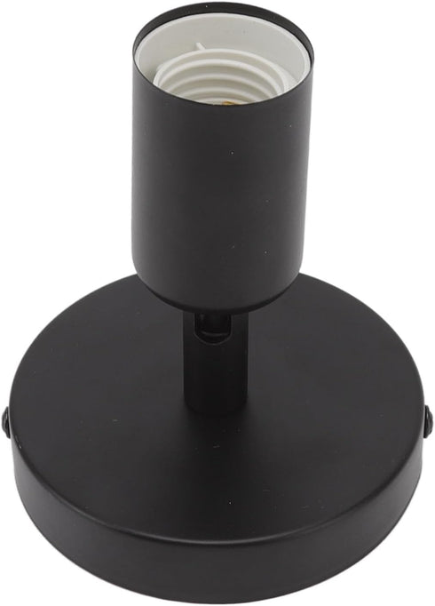 Locadence E26 E27 180 Wall Lamp Holder, Degree Modern Adjustable Wall Lamp Base, Iron Lamp Holder for Bedroom, Bedside