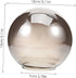 5.12 Inch CHILDWEET Globe Glass Lamp Shade Replacement for Pendant Lights Decorative Spherical Glass Shade with Smooth