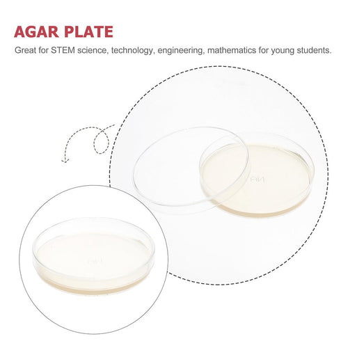 10Pcs Nutrient Agar Petri Dishes, Pre-Poured Agar Plates for Science Project Kit, Supplies for Students