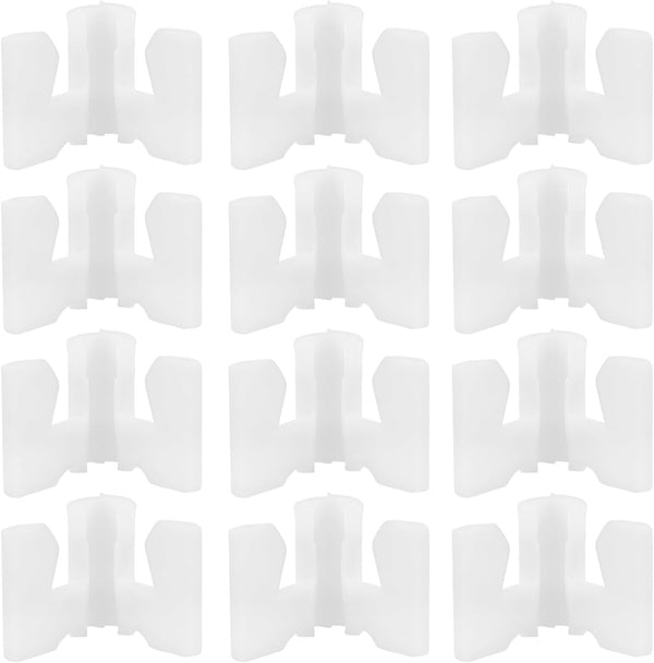 Garneck 40pcs DIY Shoe Rack Connector Parts Pipe Fittings Wire Shelf Brackets