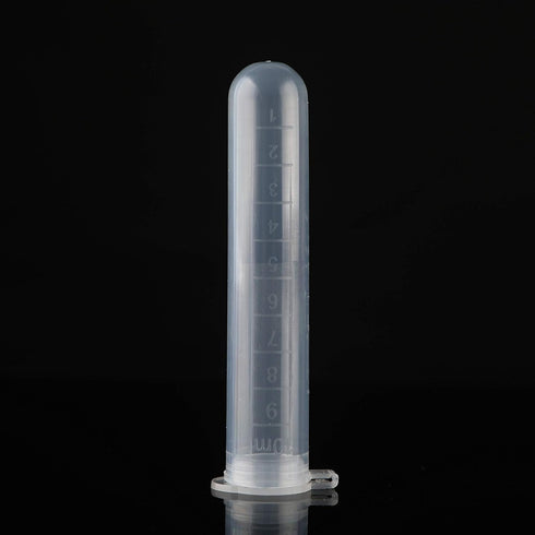 10ml Microcentrifuge Tubes 200PCS,Centrifuge Tubes with Attached Lid,Clear Round Micro Centrifuge,Small Sample Bottle Vials Container for Lab,Plastic Lab Snap Tubes,Clear Graduation
