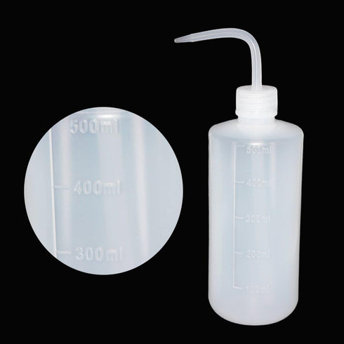 250ml + 500ml Plastic Safety Wash Bottle, Narrow Mouth, 8 Pack (Each Size 4)