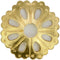 Tiazza 10Pcs Convex Round Brass Backplate Washers for Classical Furniture Decoration, Brass Hardware Accessories