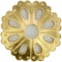 Tiazza 10Pcs Convex Round Brass Backplate Washers for Classical Furniture Decoration, Brass Hardware Accessories