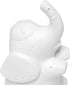 Simple Designs LT3337-WHT Fun Shaped Sitting Night Light Table Lamp, White Porcelain Elephant