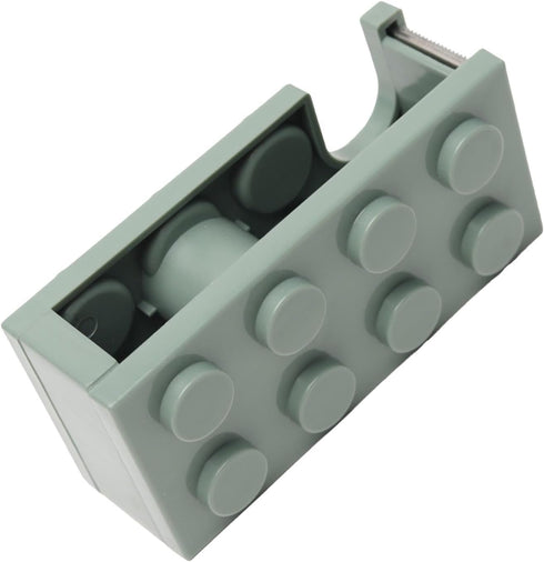 Tape Dispenser, Small Design Desktop Tape Dispenser with Sharp Blade, Cute Mini Building Block Shape for Office Home