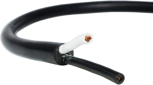 10ft Replacement Power Cord Pigtail Tool, 2 Prong Polarized 14 Gauge Heavy Duty 110V 115V 120V Supply Cable, NEMA 1-15