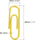 MECCANIXITY Paper Clips Small Size 1.1 Inch Vinyl Coated to Prevent Tearing Pages with Box for Organize Office Home Yellow Count 200 by MECCANIXITY