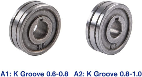 MIG MAG Welding Wire Drive Wheel Feed Roller, 0.6mm 0.8mm 1.0mm Knurl K Groove for Welding Machine