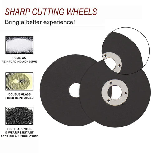 10 Pack 2 Inch Die Grinder Cut Off Wheels, Mini Metal Cutting Disc 2'' x 1/16'' x 3/8'' Arbor for Angle Grinder