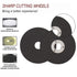 10 Pack 2 Inch Die Grinder Cut Off Wheels, Mini Metal Cutting Disc 2'' x 1/16'' x 3/8'' Arbor for Angle Grinder